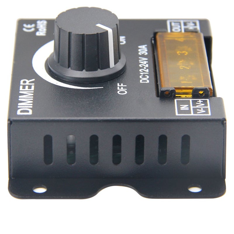 ZOOKOTO 12V/24V DC 30A LED PWM Dimmer Controller Dimming Controller for Single Color LED Strip Lights Single Channel 5050 3538 5630 Color Light Ribbon - Image 3